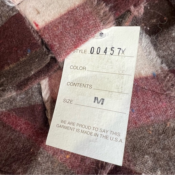 ALBERTO MAKALI Wool Blend Plaid Jacket M - Picture 8 of 8